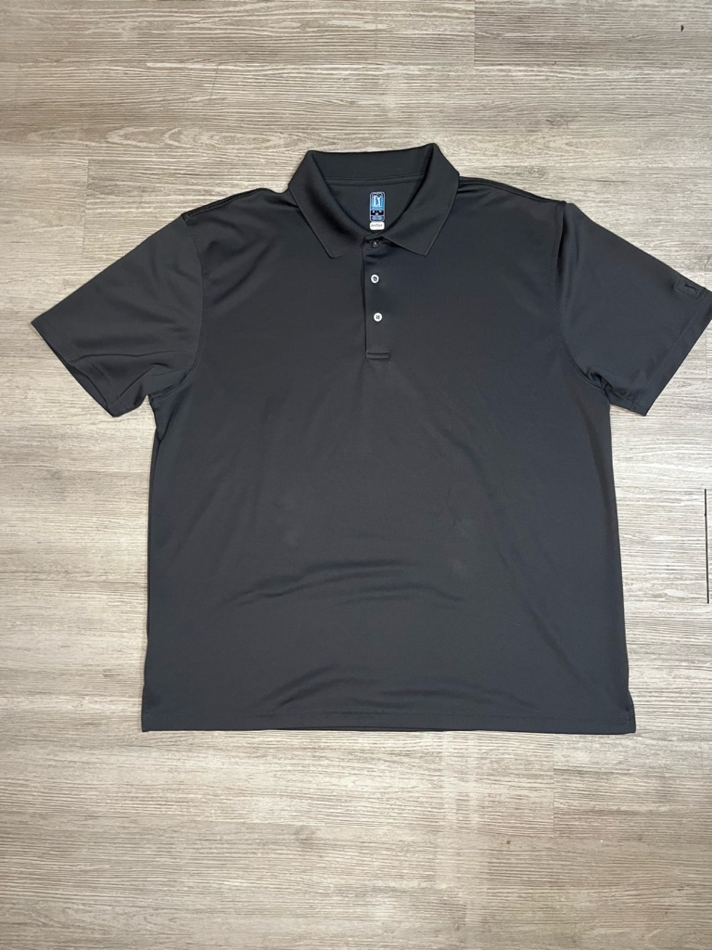 PGA Tour Airflux Gulf Shirt Gray Preppy Work Casual polo size XL